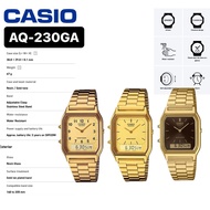 [ OFFICIAL CASIO WARRANTY ] CASIO AQ-230GA SERIES UNISEX ANADIGIT WATCH
