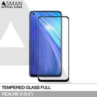 Tempered Glass Full Realme 6 | Anti Gores Kaca - Hitam