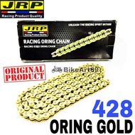 JRP 428 Oring Gold O-ring Chain 132L Original Rantai Clip Type Universal Y15 Y16 LC MT RXZ Y125Z Rai