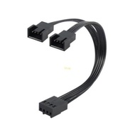 btsg PWM Fan Splitter 4Pin Adapter Cable 1 to 2 Computer CPU Fan Splitter PC Fan Extension Power Cab