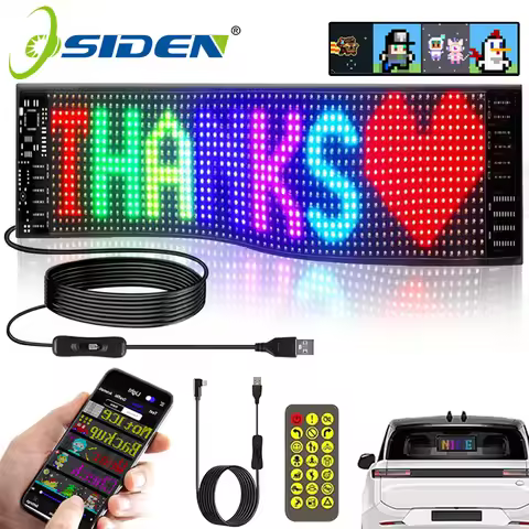 Smart Led Display Screen APP Control Customizable Tex With Bluetooth Programmable Led Eyes for Car D