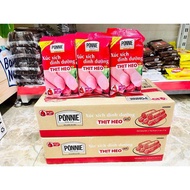 Thùng Xúc Xích Dinh Dưỡng Ponnie Thịt Heo (20 gói x 95g) Mẫu Mới
