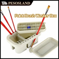 Multifunction Pen Barrel Brush Holder Multifunction Paint Brush Basin Brush Washing Bucket