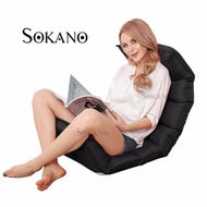 E-Morah SF001 Japanese Style XL Size 3 Points Foldable Sofa Futon- Black