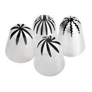 TEMU ชุดหัวบีบสแตนเลสขนาดใหญ่พิเศษ 4 ชิ้น 901 902 903 904 สำหรับตกแต่งเค้ก, ขนมอบ, คัพเค้ก, เครื่องม