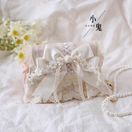 [SWEET] lolita Mori Girl lolita Elegant Daisy Handbag Bag Pearl Chain Lace Chain Messenger BagLolit