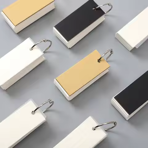 JIANWU 1PC Metal Ring memo Creative simplicity note pad Mini memo pad notebook Portable diary kawaii