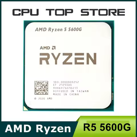 AMD Ryzen 5 5600G R5 5600G 3.9GHz 6-Core 12-Thread 65W CPU LGA AM4 no fan