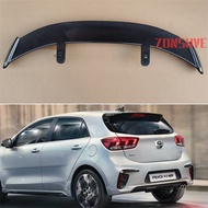 Use For KIA 2020 Rio Spoiler ABS Plastic Spoiler Carbon Fiber Look Hatchback SUV Roof Rear Wing Body