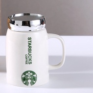 พร้อมส่ง แก้ว แก้วน้ำ ถ้วยกาแฟสตาร์บัค ถ้วยกาแฟร้อน แก้วชงกาแฟ​ ช้อน ช้อนกาแฟ ราคาถูก แก้วเซรามิคลาย