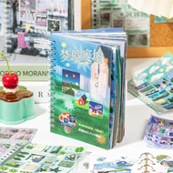 CLEIGHTEEN8H Sticker Book, Japanese Y2K DIY Diary Sticker,  30 Pages Gift Cartoon Scrapbook Sticker 