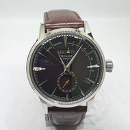 [Original] Seiko SSA393J1 Presage Automatic Cocktail Black Cat Martini Brown Leather Watch