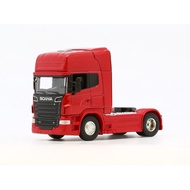 Ready Stock 1: 64 Willie SCANIA Trailer Truck Red Model Simulation Alloy Toy Boutique New Product WE