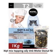 Hạt Mister Donut Mix Topping Thịt Sấy Thức ăn hạt cho mèo