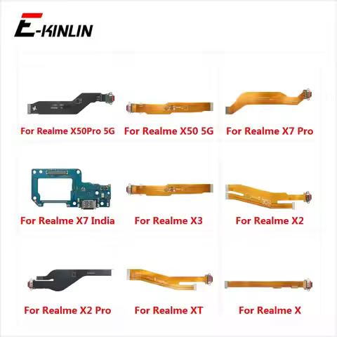 USB Charging Port Dock Plug Connector Charger Board With Mic Microphone Flex Cable For OPPO Realme X