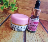 cream + serum Linsky all varian || full gold || Biru || Ping || putih glowing || super glowing Bpom 