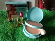 (promo hemat )bedak affinitone superstag7 Maybelline 2in1 gratis Lipstik