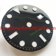 27.8mm Good Quality Watch Parts GMT 3285 3186 Movement Dial  Green White Letters Super Blue Luminous