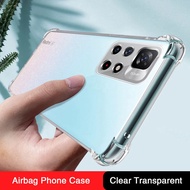 Transparent Soft Silicone Phone Case for Redmi Note 11 11T 11E Pro Plus Note11 11pro Pro+ 11S SE 11R 5G Airbag Back Cover Fundas
