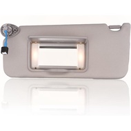 Sun Visor Left Driver Side LH with Mirror and Light, Fit for 2008 2009 2010 2011 2012 2013 2014 2015