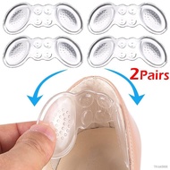 4pcs Silicone Heel Stickers Women High Heel Pads Invisible Insoles Adhesive Shoe Insert Sticker Non-slip Pad Protector Foot Care