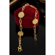 EmmaGold Rantai Tangan Dinar (padu) Emas original 916