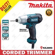 MAKITA TD0101F CORDED IMPACT DRIVER 230W 1/4" HEX SHANK ( M5 - M14 ) / 100Nm