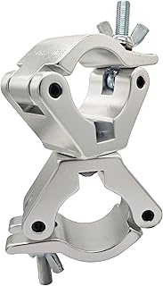 Pro-Swivel Truss Clamp, 2-1/5 to 2-2/5 Inches Heavy Duty 1650lbs Swivel Coupler Truss Clamps, Dual H