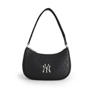 2024 new แท้ MLB bag NY handbag PU shoulder กระเป๋าสะพายไหล่ Underarm bag กระเป๋า Ny MONOGRAM EMBOSSED HOBO BAG