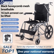 Wheelchair Pushchair Easy Pushchair Lightweight Ultra Lite Pushchair, Foldable & Compact For Elderly