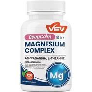 VEV DeepCalm 15 in 1 Magnesium Glycinate and Citric Acid Compound Capsules for Women Magnesium Aceta