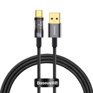Baseus 6A 5A USB Type C Cable For Huawei P50 P40 Pro Supercharge 66W 100W Fast Charging USBC Charger