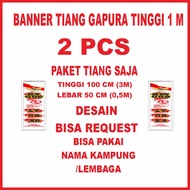SPANDUK GAPURA 17 AGUSTUS 2025 HUT RI KE 80  BISA CUSTOM DAN FREE DESIGN AMBIL PROMO BELI 1 dapat 3