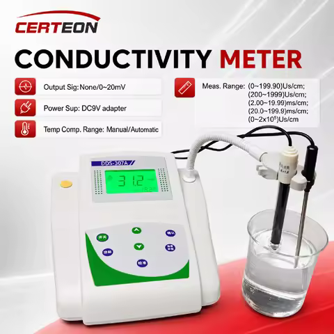 DDS-11A Bench Conductivity Meter Water Quality Analyzer DC9V 0~20mV High Precision EC Tester for Che
