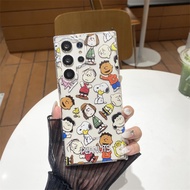 ที่ยึดมือถือเคสสำหรับซัมซุง S25Ultra Note10การ์ตูนสนูปี้กันกระแทกลายการ์ตูนน่ารัก S24Ultra โทรศัพท์ 