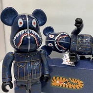 Bearbrick × Bape - Jeans Ver. 400% 28 cm High Quality Gear Joint be@rbrick  Fashion Anime Action Figures / Toy / Collection / Gift