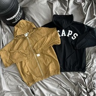 Japanese Trendy WTAPS Heavy Patch Canvas Hooded Zipper Jacket Men Women Couples Loose Large Size