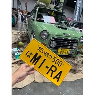 right-Daihatsu Mira / Perodua Kancil Custom JDM car Plates