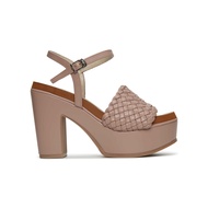 SHU COMFY 4" SQUARE WOVERY ANKLE STRAPS รองเท้าส้นสูง