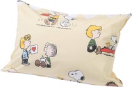 ปลอกหมอน Nishikawa Snoopy เหมาะกับหมอนถึง63X43ซม. ผ้าฝ้าย100% นุ่มและเรียบเนียนปกคลุม PN4618BD สีฟ้า