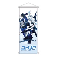 YURI on ICE YURI on ICE Anime Scroll Painting 72x28cm HD Silk Cloth Poster Anime Collection