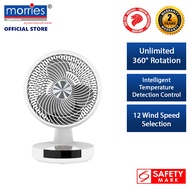Morries 9 Inches Remote Air Circulation Table Fan MS 2816DCDF (2 Years Warranty)(8 Years Warranty On Motor)