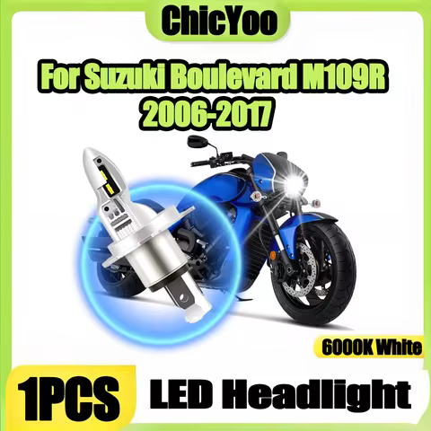 1X 10000LM High Power High Low Beam Motorcycle Head Lamp Super Bright H4 LED Headlight Bulb For Suzu