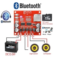 30W Blue tooth 4.2 Digital amplifier board Stereo TF Card Play 12v~24v Audio Amp 15W X 2