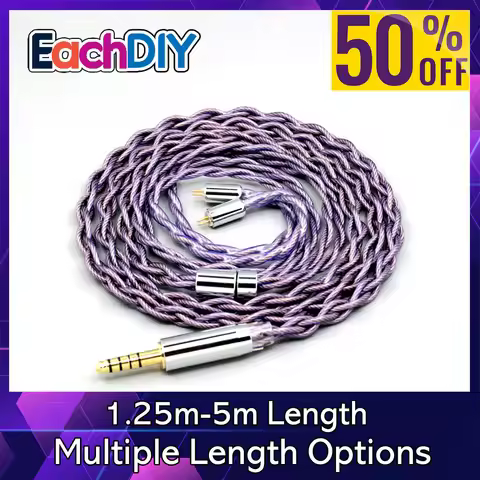 Type2 1.8mm 140 cores litz 7N OCC Headphone Earphone Cable For 0.78mm Flat Step JH Audio JH16 Pro JH