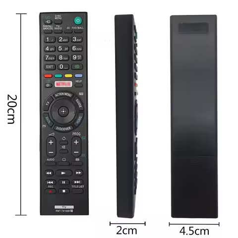 Smart Replacement Remote Control for SONY TV Portable Size TV Remote Controller for Sony RMT-TX100D 