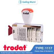 Trodat Stample Dial-A-Phrase & Date | Indonesia Classic Deter & Numberers TYPE: 1117