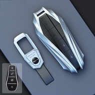 BYD ATTO 3 /Atto 2ประทับตรา Sealion7 M6ปลาโลมาที่ใส่กุญแจหรูหราปกคลุมด้วยธารน้ำแข็งสีเงินที่สำคัญ BY