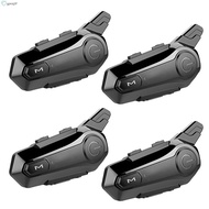 4X Motorcycle Bluetooth Headset Intercom Interconnection Outdoor Riding Headset Communication