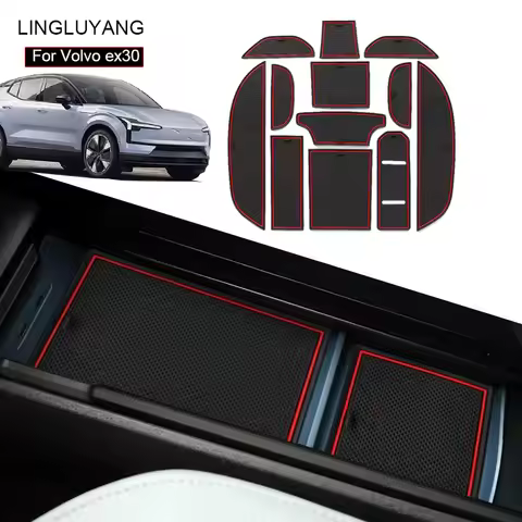 For Volvo EX30 Door Slot Water Cup Pad Interior Decoration Interior Center Console Decoration Access